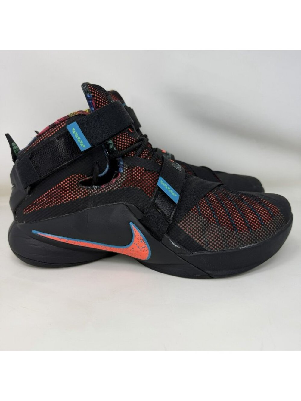 Nike Lebron Soldier IX 9 OKC Basketball Shoes Black Men’s Size 10.5